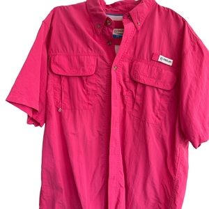 Men’s Magellan Magenta MagWick Fishing Shirt, Size Large